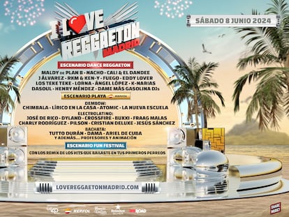 Cartel promocional del festival I love reggaeton Madrid, que se celebrará el próximo 8 de junio en IFEMA.