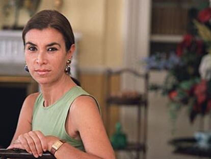 La escritora Carmen Posadas, en su casa de Madrid.