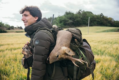 Ignacio Ducay Ferré, de 28 años, en una jornada de caza.