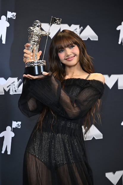 Lisa en la rueda de prensa posterior a los MTV Video Music Awards 2024, celebrado en Nueva York el 11 de septiembre de 2024.