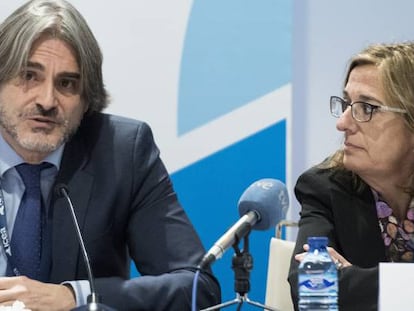 Jos&eacute; Antonio S&aacute;nchez, director general de ICEA, junto con Mirenchu del Valle, secretaria general de Unespa.