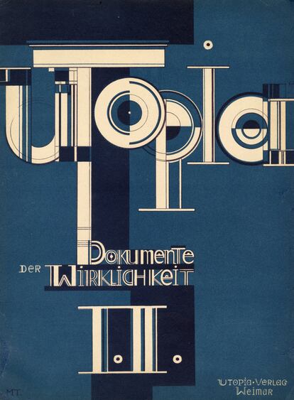 Portada de Utopía, aparecida en Weimar en 1921. 