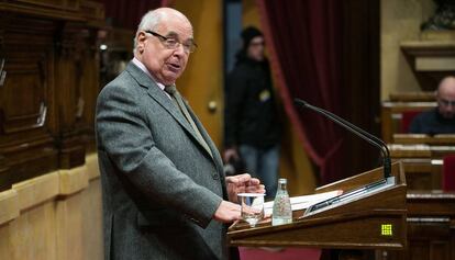 Llu&iacute;s Rabell, al Parlament. 