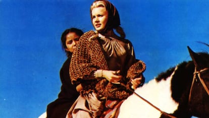 Carol Baker, en una escena de la película 'El gran combate', dirigida por John Ford. 