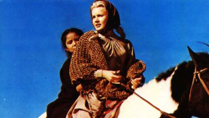 Carol Baker, en una escena de la película 'El gran combate', dirigida por John Ford.
