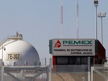 El centro de distribución de combustibles de Pemex, en Guadalajara (Jalisco).