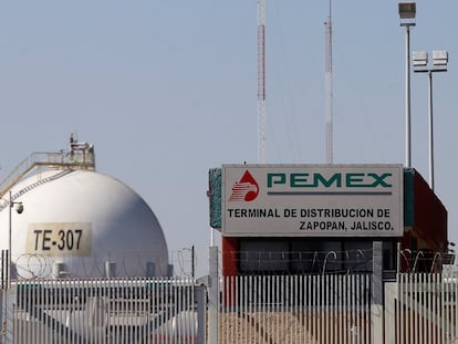 El centro de distribución de combustibles de Pemex, en Guadalajara (Jalisco).