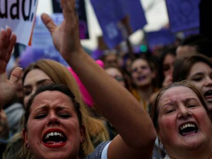 Manifestación por el Día de la Mujer, el jueves en Madrid.