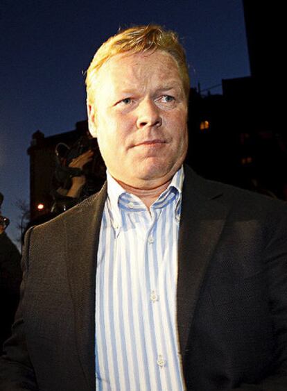 Ronald Koeman, anoche tras ser destituido.