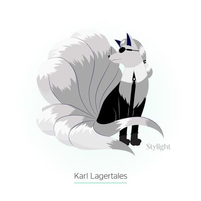 Karl Lagerfeld se convierte en Ninetales. Parece que ambos tienen más cosas en común que las que creen. Considerado uno de los Pokémon más inteligentes y reales, Ninetails está cubierto con una piel de lujo. Su melena blanca recuerda al elegante estilo del Káiser. Otra cosa que tienen en común es la capacidad de vivir por mucho tiempo, y si hay alguien que ha dejado claro que jamás dejará de estar vigente ese es Lagerfeld.