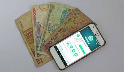 WhatsApp envío de dinero.