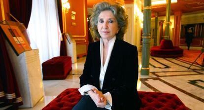 La actriz Norma Aleandro este martes en el Teatro Arriaga, en Bilbao.