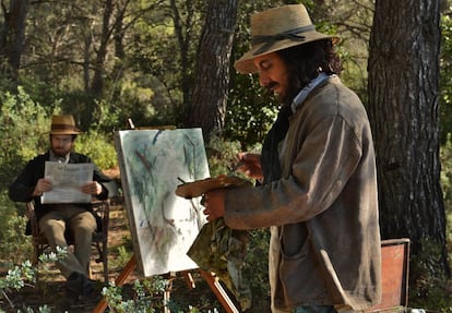 Una imagen de la película 'Cézanne y yo', con los actores Guillaume Canet, que encarna al pintor francés, y Guillaume Gallienne, caracterizado como Zola.
