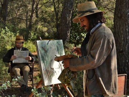 Una imagen de la pel&iacute;cula &#039;C&eacute;zanne y yo&#039;, con los actores Guillaume Canet, que encarna al pintor franc&eacute;s, y Guillaume Gallienne, caracterizado como Zola. 