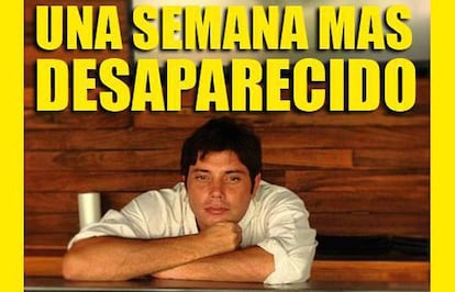 Cartel que los amigos y familiares de Federico Tobares han publicado en Facebook.