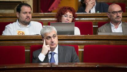 Germ&agrave; Gord&oacute;, exconsejero de Justicia, en una imagen en el Parlament.