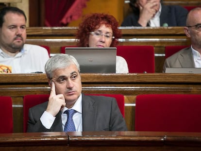 Germ&agrave; Gord&oacute;, exconsejero de Justicia, en una imagen en el Parlament.