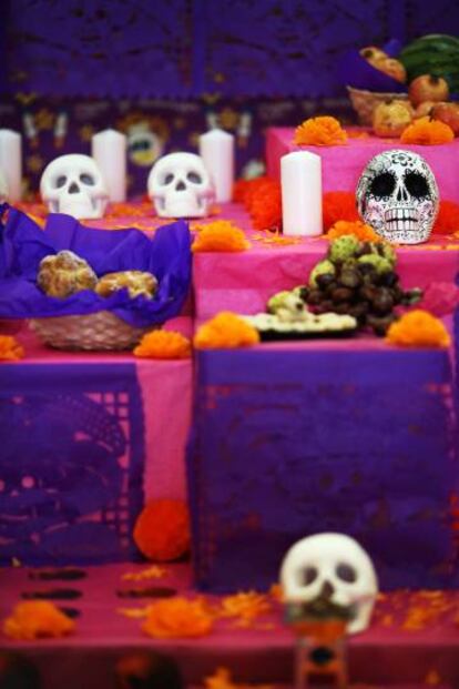 El altar instalado en el Ayuntamiento de Madrid.