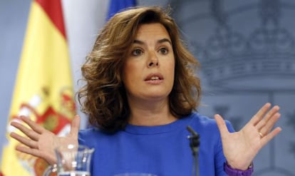 La vicepresidenta del Gobierno, Soraya S&aacute;enz de Santamar&iacute;a.