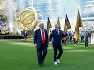 Donald Trump Gianni Infantino en el estadio MetLife, en East Rutherford, Nueva Jersey, el 13 de julio.