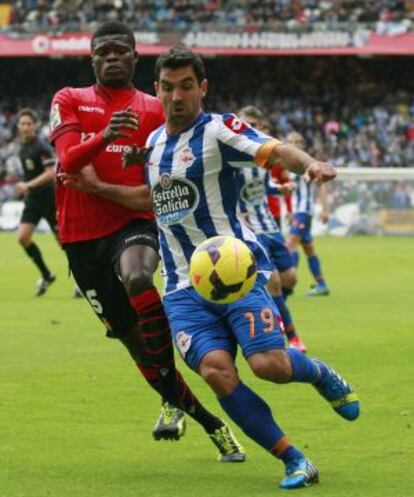 Partido entre Deportivo y Mallorca de la Liga Adelante.