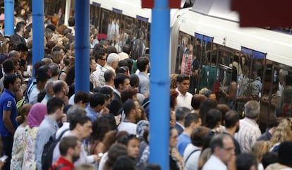 Estación de Príncipe Pío esta mañana.