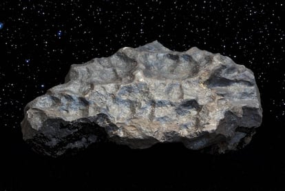 El meteorito de Colomera es una roca met&aacute;lica que, cuando se encontr&oacute;, pesaba 134 kilos