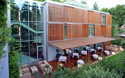 Imagen de la terraza del restaurante barcelonés que ha conseguido su segunda estrella Michelin.