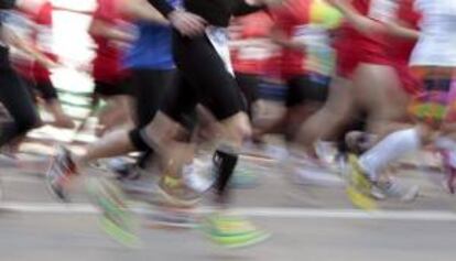 Participantes de un maratón celebrado en Madrid. EFE/Archivo