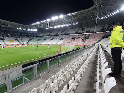 Partido Juventus-Inter, jugado a puerta cerrada.