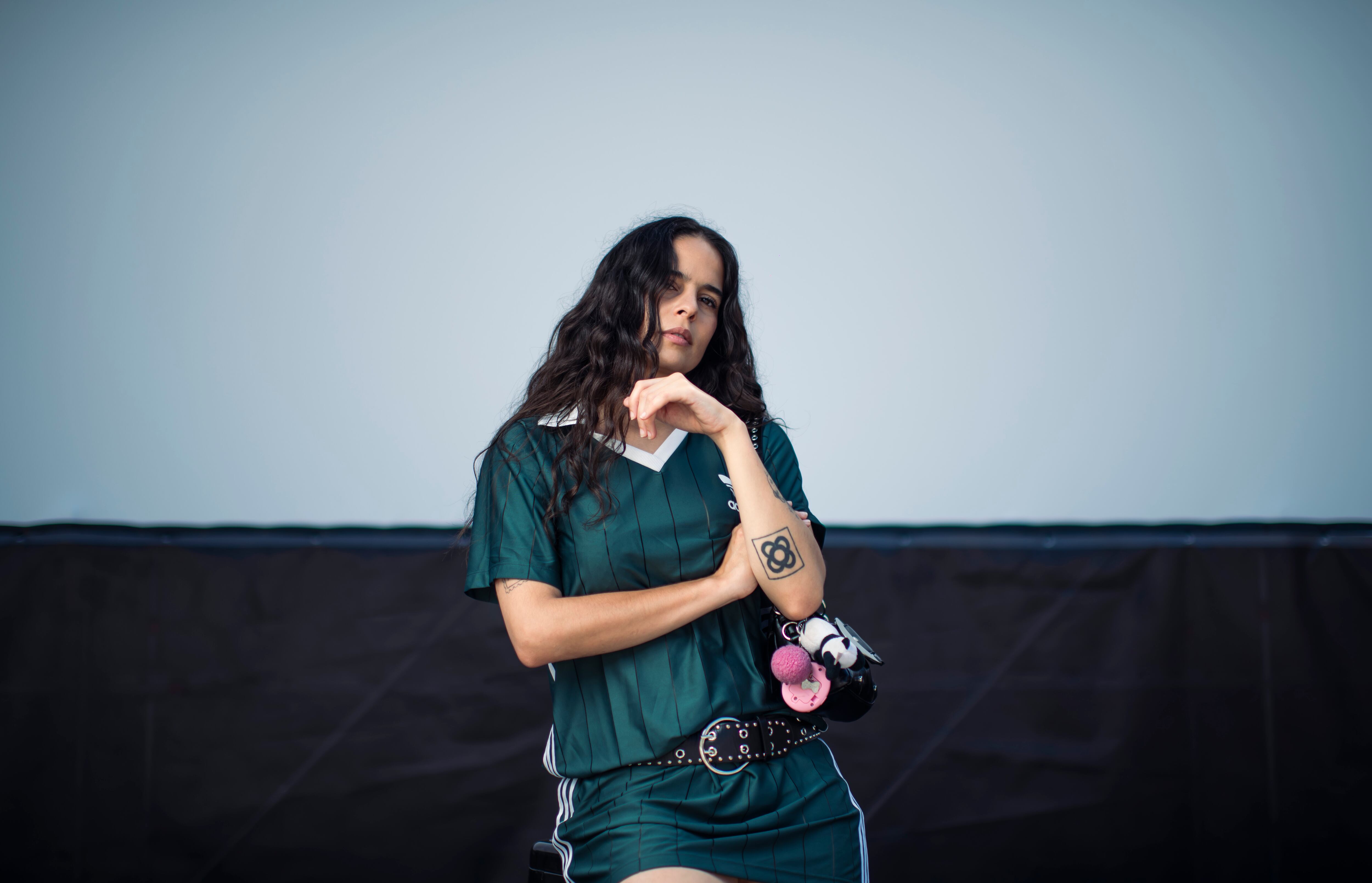 Angeles Toledano, cantaora de flamenco, en Matadero, Madrid.