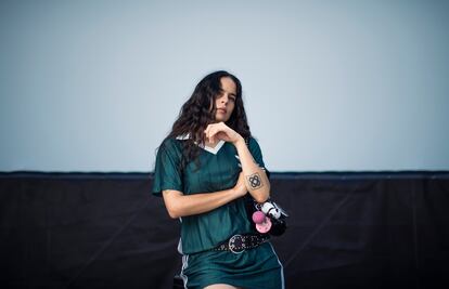 Otra imagen de la artista andaluza en julio en Madrid.