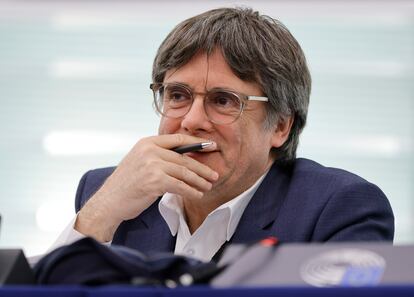 Puigdemont, en noviembre pasado en el Parlamento Europeo en Estrasburgo.