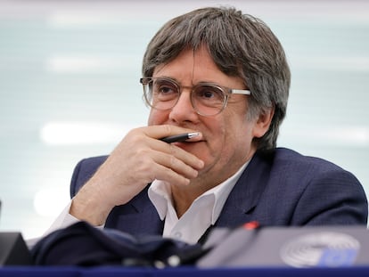 Puigdemont, en noviembre pasado en el Parlamento Europeo en Estrasburgo.