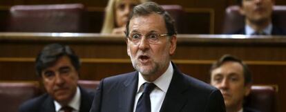 Mariano Rajoy, este 21 de octubre, en el Congreso de los Diputados.