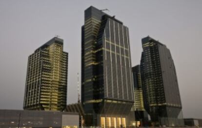 Imagen del Sowwah Square de Abu Dabi.