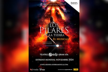Cartel promocional de 'Los Pilares de la Tierra, el Musical', que se estrena en Madrid el próximo 14 de noviembre.