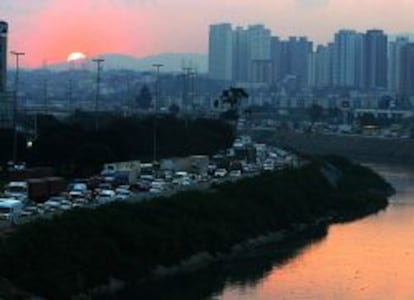 Imagen panoramica de la ciudad de S&atilde;o Paulo.