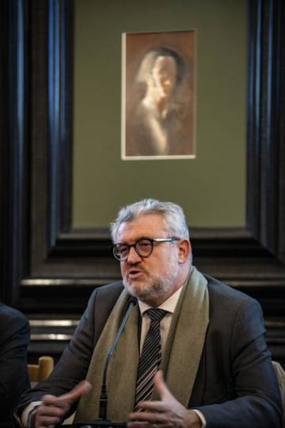Miguel Falomir, director del Prado, en el Museo de Dalí de Figueres.