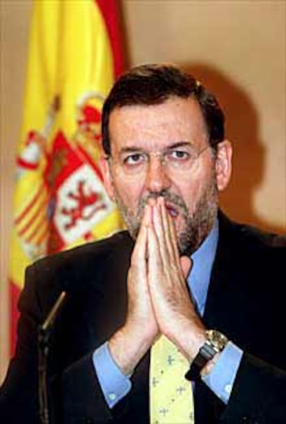 Mariano Rajoy, en la rueda de prensa del Consejo de Ministros.