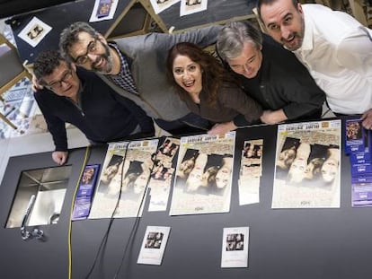 Carles Alberola, Cristina Garc&iacute;a, Alfred Pic&oacute;, Luis Gonz&aacute;lez y Toni Benavent. 