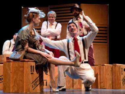 Una escena del musical La ópera del malandro.