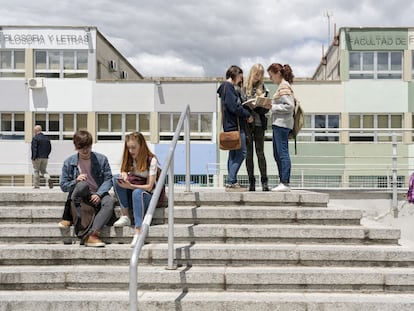 Alumunos en la Universidad Autónoma de Madrid.