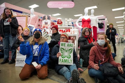 Protesta en Target, Minneapolis, Minnesota