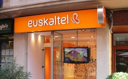 Una tienda de Euskaltel. 