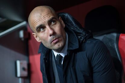 Guardiola, en un partido del Bayern.