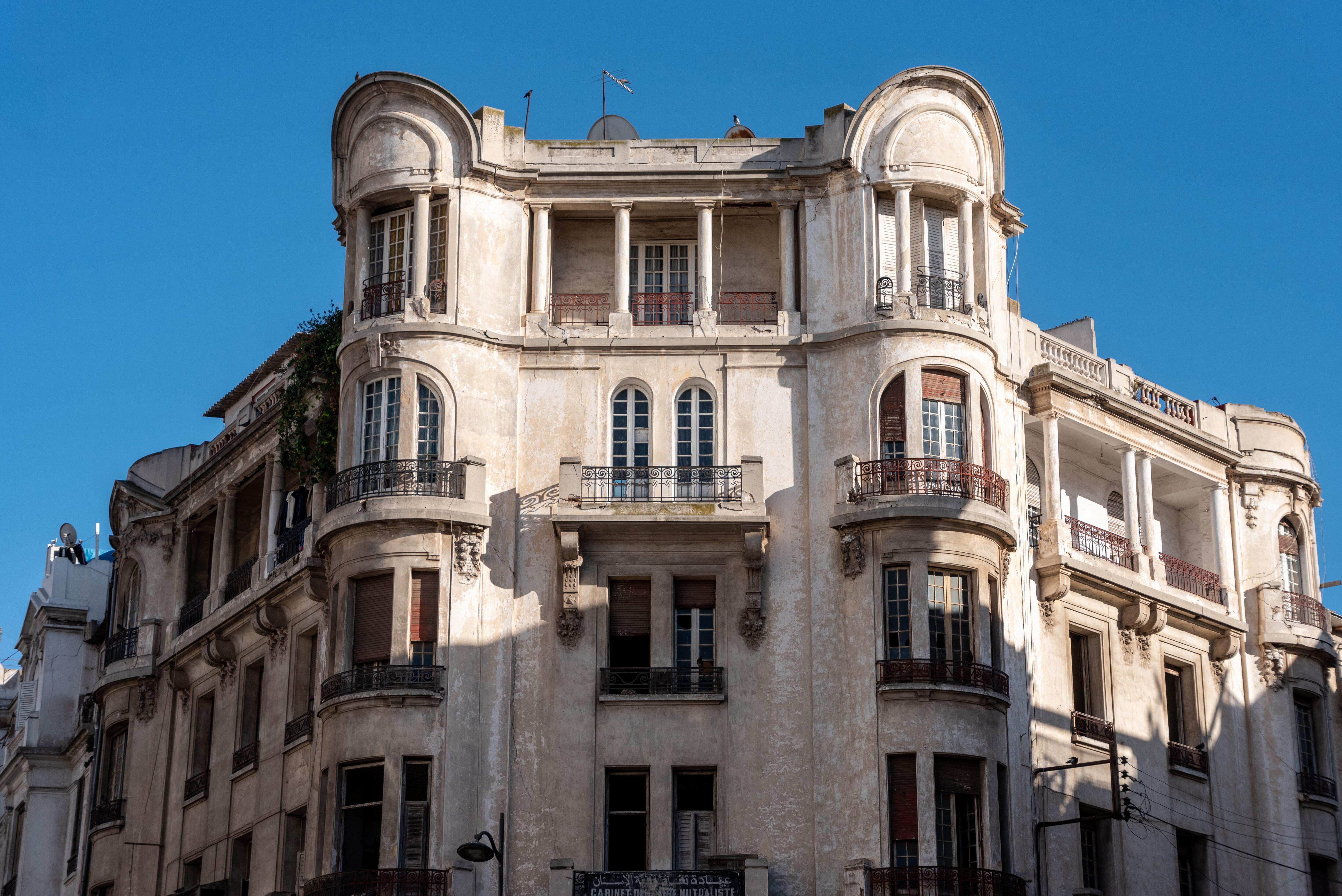 Un edificio de estilo 'art déco' en la Ville Nouvelle, en Casablanca.