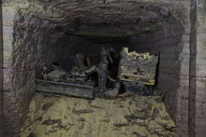 Una imagen de la c&aacute;mara funeraria hallada en la necr&oacute;polis de Qubbet el-Hawa.