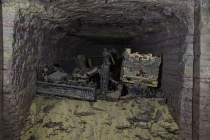 Una imagen de la cámara funeraria hallada en la necrópolis de Qubbet el-Hawa.