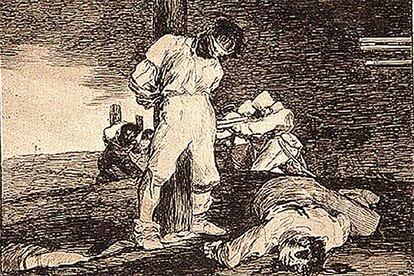 Grabado de la serie &#39;Los desastres de la guerra&#39; (1810-1815), de Francisco de Goya.